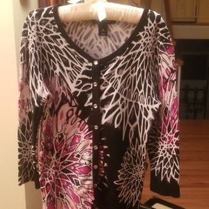 Rhinestone enhanced sweater